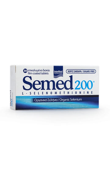 Semed 200 L-Selenomethionine - Οργανικό Σελήνιο 30 Δισκία